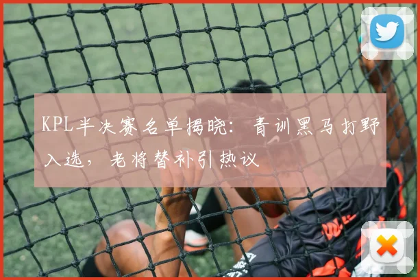 KPL半决赛名单揭晓：青训黑马打野入选，老将替补引热议